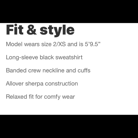 Wild Fable | NEW Sherpa crewneck sweatshirt Sz Lg - Picture 5 of 7